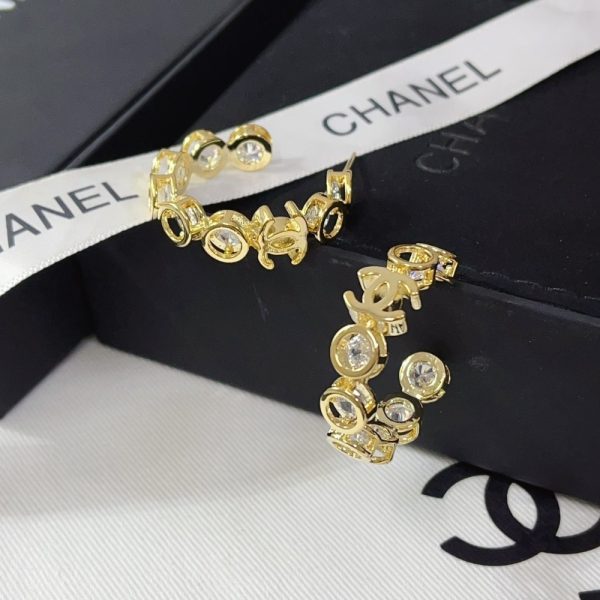 CHANEL EARRINGS CC GOLD