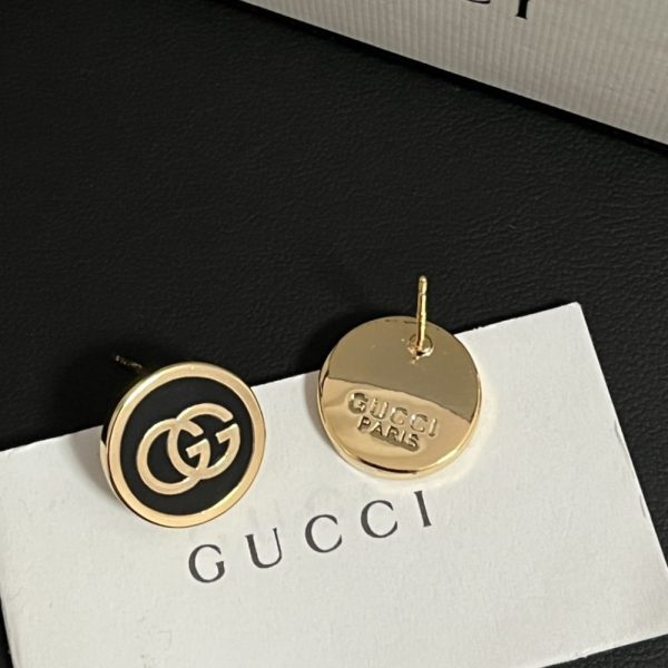 GUCCI INTERLOCKING STUD EARRINGS