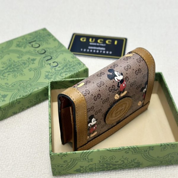 GUCCI DISNEY X GUCCI CARD CASE WALLET 11CM 602534 HWUBM 8559