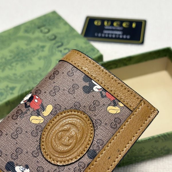 GUCCI DISNEY X GUCCI CARD CASE WALLET 11CM 602534 HWUBM 8559