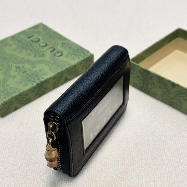 GUCCI MARMONT LEATHER WALLET BLACK 11CM 40005099