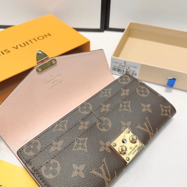 LOUIS VUITTON PALLAS MONOGRAM BROWN PECHE PINK 19CM