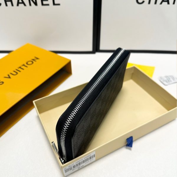 LOUIS VUITTON LOUIS ZIPPY VERTICAL LONG WALLET BLACK 20CM 8829462E11BC