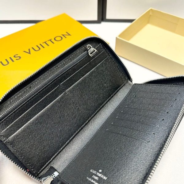 LOUIS VUITTON LOUIS ZIPPY VERTICAL LONG WALLET BLACK 20CM 8829462E11BC