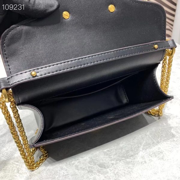 VALENTINO LO? SMALL SHOULDER BAG IN CALFSKIN BLACK 1W2B0K53ZXL0NO