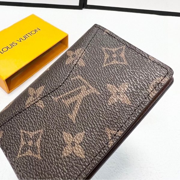 LOUIS VUITTON POCKET ORGANIZER MONOGRAM WALLET BROWN M60502 10CM