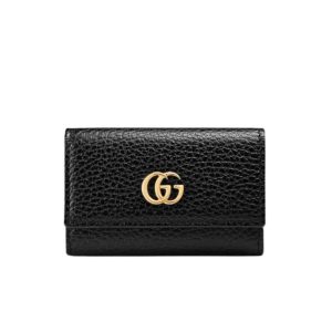 GUCCI GG MARMONT KEY WALLET BLACK 10CM 456118 CAO0G 1000