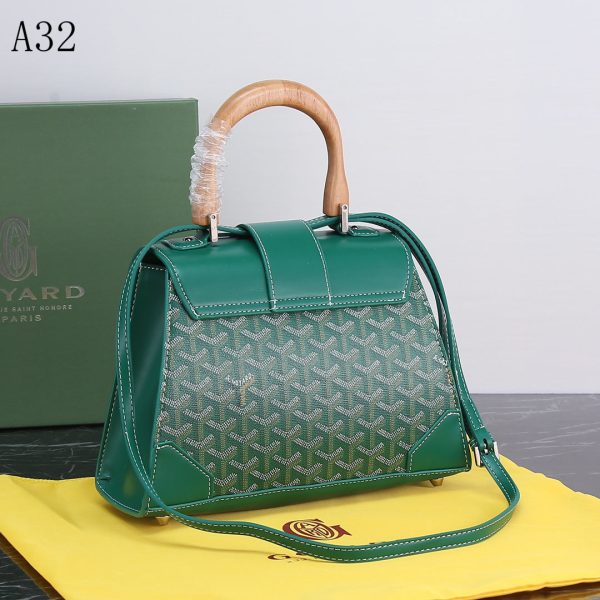 GOYARD SAIGON PM BAG GREEN 20CM