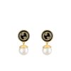 GUCCI BLONDIE PEARL EARRINGS GOLD TONE 774612 I9757 8499