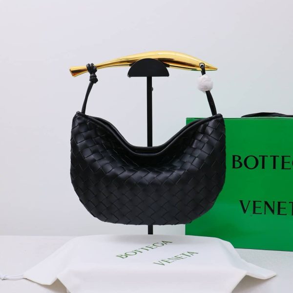 BOTTEGA VENETA SARDINE HANDLE BAG BLACK 33CM 716082VCPP11019