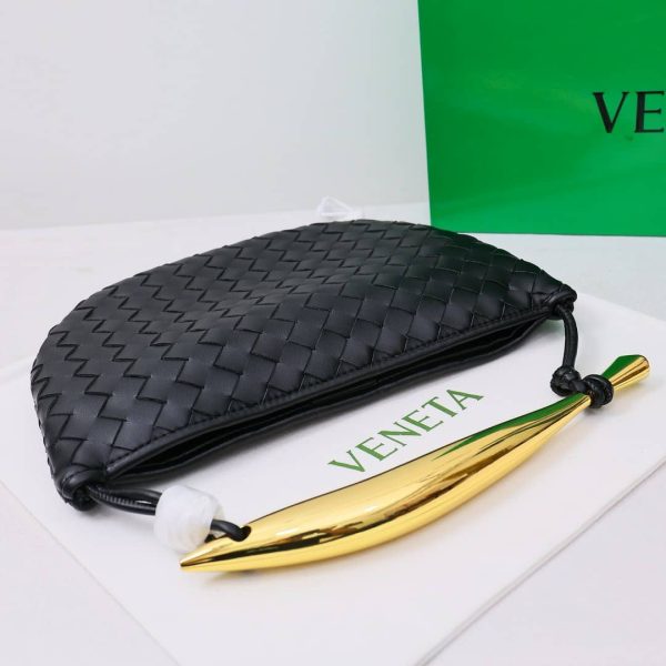 BOTTEGA VENETA SARDINE HANDLE BAG BLACK 33CM 716082VCPP11019