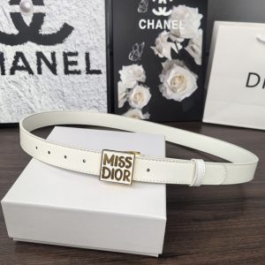 DIOR MISS DIOR GRAFFITI BELT WHITE 30MM B0598UMODM030 E01