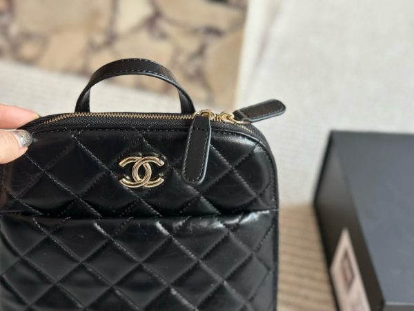 CHANEL MY POCKET BACKPACK SHINY BLACK 24CM