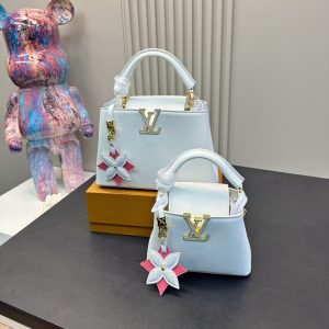 LOUIS VUITTON CAPUCINES MINI BAG SNOW WHITE 20CM M21416