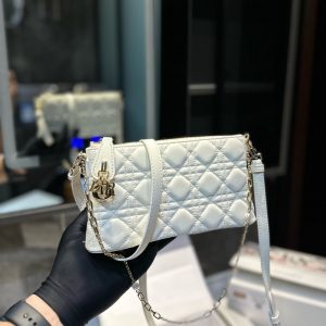 DIOR MISS MIDI MINI BAG WHITE 23CM S6006ONMJ M030