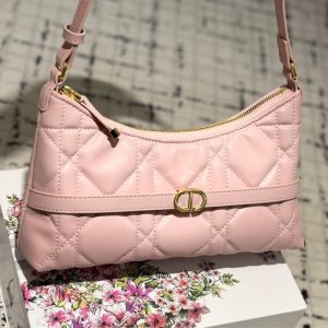 DIOR MISS CARO CIGALE MINI BAG POWDER PINK 23CM S5232UHAG M413