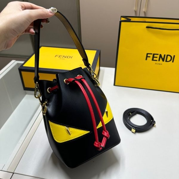 FENDI MON TRESOR LUNAR NEW YEAR MINI BAG BLACK 15CM 8BS093ATXUF1QIO