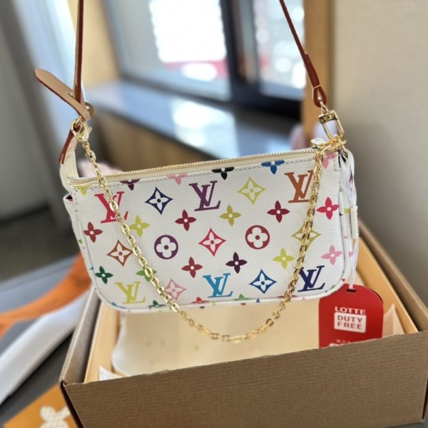 LOUIS VUITTON X TAKASHI MURAKAMI POCHETTE MULTICOLOR 23CM