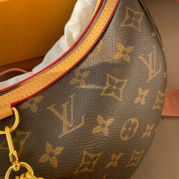 LOUIS VUITTON OOP HOBO HANDBAG MONOGRAM BROWN 28CM M12939