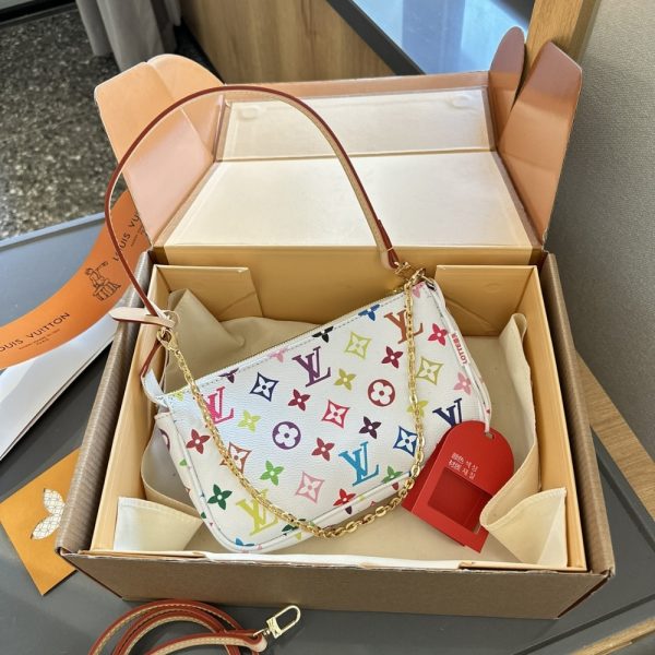 LOUIS VUITTON X TAKASHI MURAKAMI POCHETTE MULTICOLOR 23CM