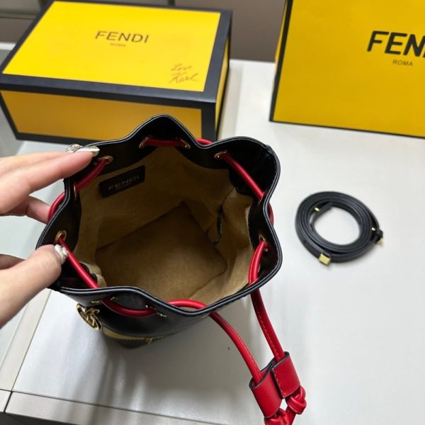 FENDI MON TRESOR LUNAR NEW YEAR MINI BAG BLACK 15CM 8BS093ATXUF1QIO