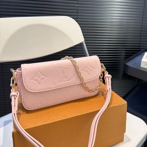 LOUIS VUITTON WALLET ON CHAIN MONOGRAM PINK 22CM