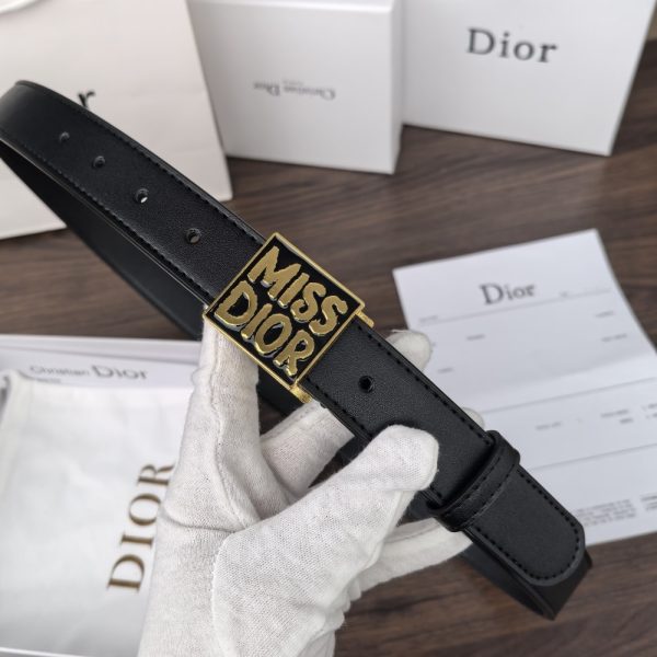 DIOR MISS DIOR GRAFFITI BELT BLACK 30MM B0598UMOD M900 95