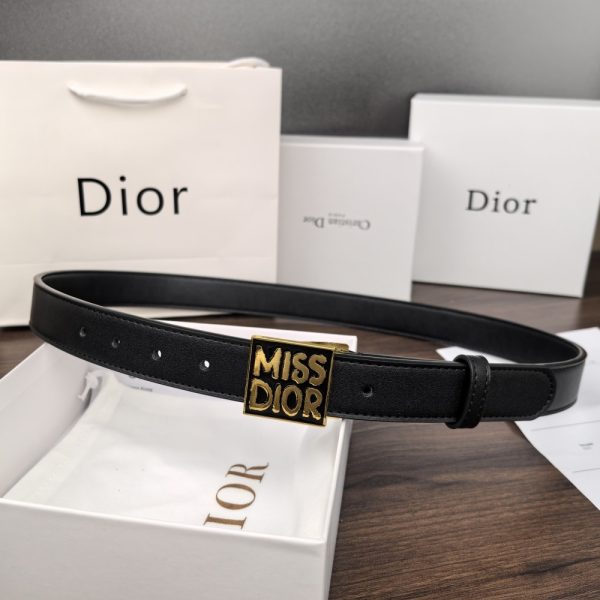 DIOR MISS DIOR GRAFFITI BELT BLACK 30MM B0598UMOD M900 95