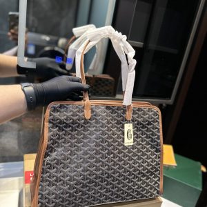 GOYARD HARDY PM BAG BLACK TAN 41CM HARDY2PMLTY01CG03P