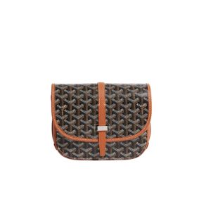 GOYARD BELVEDERE PM BAG BLACK TAN 22CM BELVE3PMLTY01CG03P