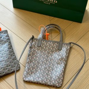 GOYARD POITIERS CLAIRE VOIE BAG GREGE KHAKI 24CM