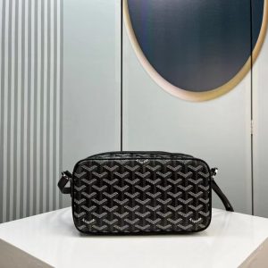 GOYARD CAP VERT CROSSBODY GOYARDINE BLACK 23CM