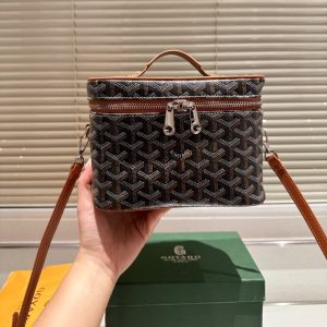 GOYARD MUSE VANITY CASE BLACK TAN 20CM MUSEVAPMLTY01CL03P