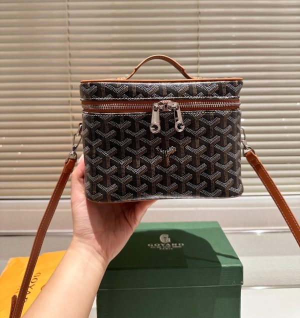 GOYARD MUSE VANITY CASE BLACK TAN 20CM MUSEVAPMLTY01CL03P