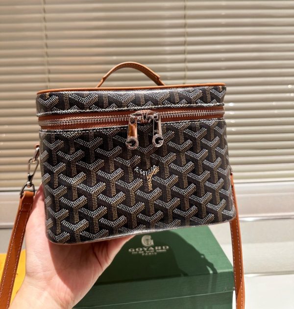 GOYARD MUSE VANITY CASE BLACK TAN 20CM MUSEVAPMLTY01CL03P