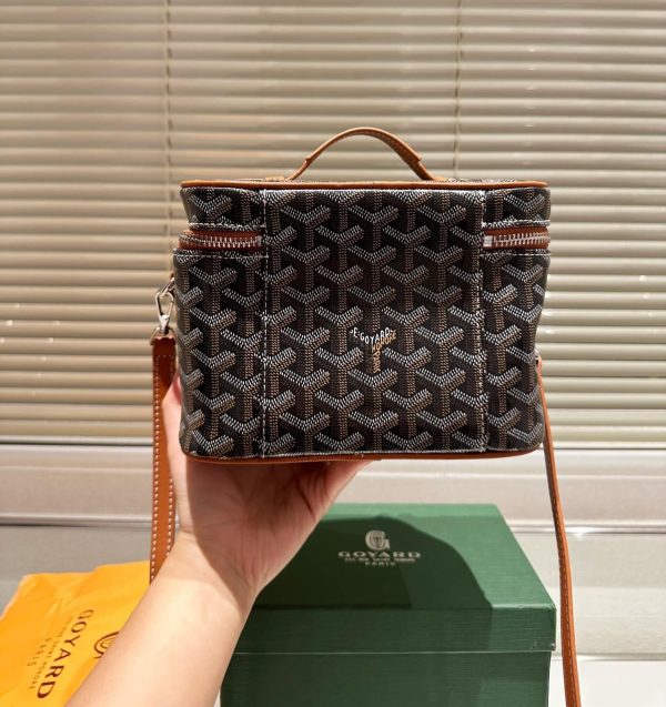 GOYARD MUSE VANITY CASE BLACK TAN 20CM MUSEVAPMLTY01CL03P