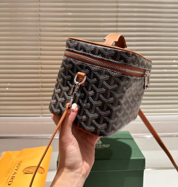 GOYARD MUSE VANITY CASE BLACK TAN 20CM MUSEVAPMLTY01CL03P