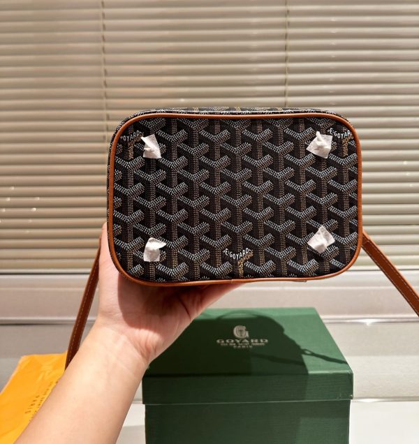 GOYARD MUSE VANITY CASE BLACK TAN 20CM MUSEVAPMLTY01CL03P