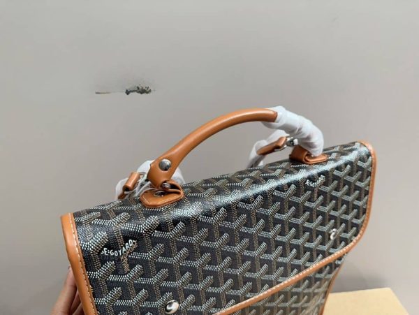 GOYARD SAINT L?GER BACKPACK BLACK TAN 36CM STLEGEMMLTY01CG03P