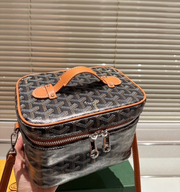 GOYARD MUSE VANITY CASE BLACK TAN 20CM MUSEVAPMLTY01CL03P