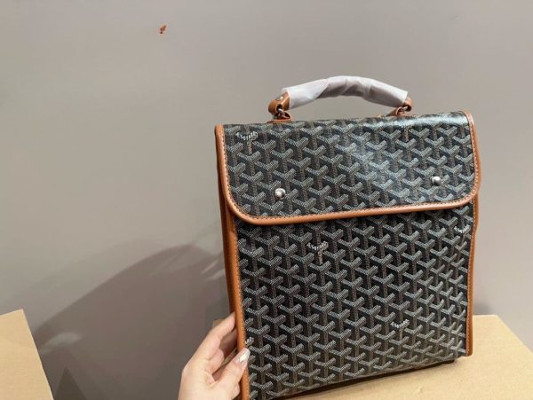 GOYARD SAINT L?GER BACKPACK BLACK TAN 36CM STLEGEMMLTY01CG03P