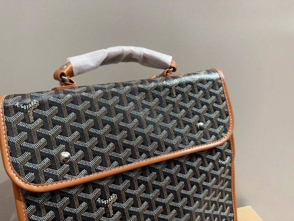 GOYARD SAINT L?GER BACKPACK BLACK TAN 36CM STLEGEMMLTY01CG03P