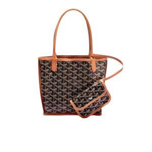 GOYARD ANJOU MINI BAG BLACK TAN 21CM ANJOUSMINCG03TY01P