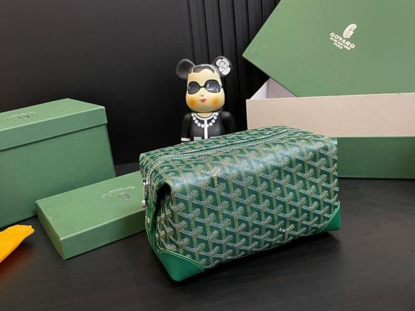 GOYARD BOWLING 25 TOILETRY BAG GREEN 23CM BOWLIN025TY09CL09P