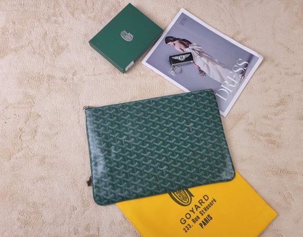 GOYARD S?NAT MM POUCH GREEN 36CM SENAT2MGMTY09CL09P