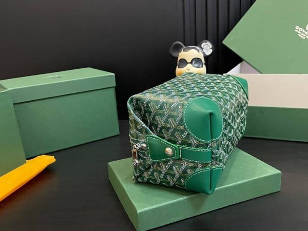 GOYARD BOWLING 25 TOILETRY BAG GREEN 23CM BOWLIN025TY09CL09P