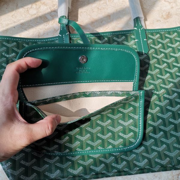 GOYARD ANJOU PM BAG GREEN 45CM ANJOUSPMLCG09TY09P