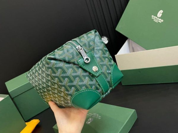 GOYARD BOWLING 25 TOILETRY BAG GREEN 23CM BOWLIN025TY09CL09P