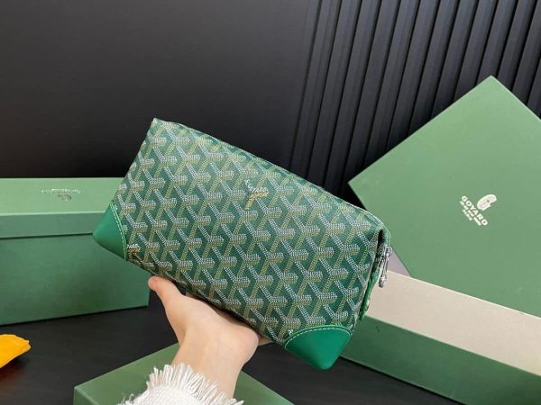 GOYARD BOWLING 25 TOILETRY BAG GREEN 23CM BOWLIN025TY09CL09P