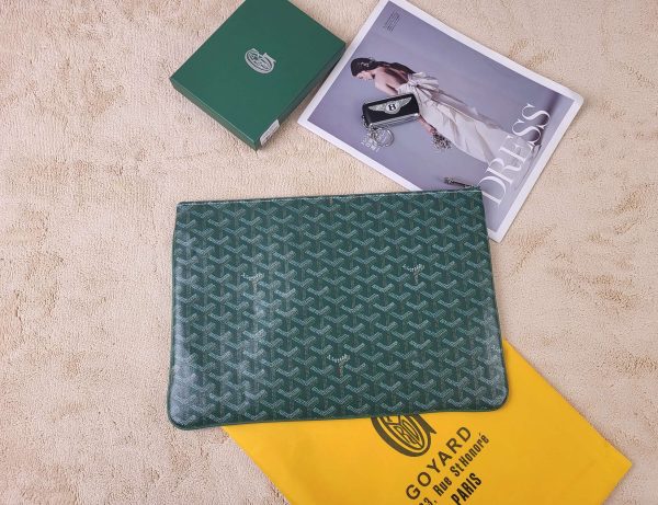 GOYARD S?NAT MM POUCH GREEN 36CM SENAT2MGMTY09CL09P